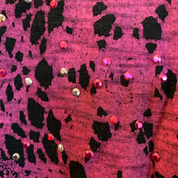 Style & Co. Petite Ling Sleeve Lace Heart W/Stones - Picture 5 of 9